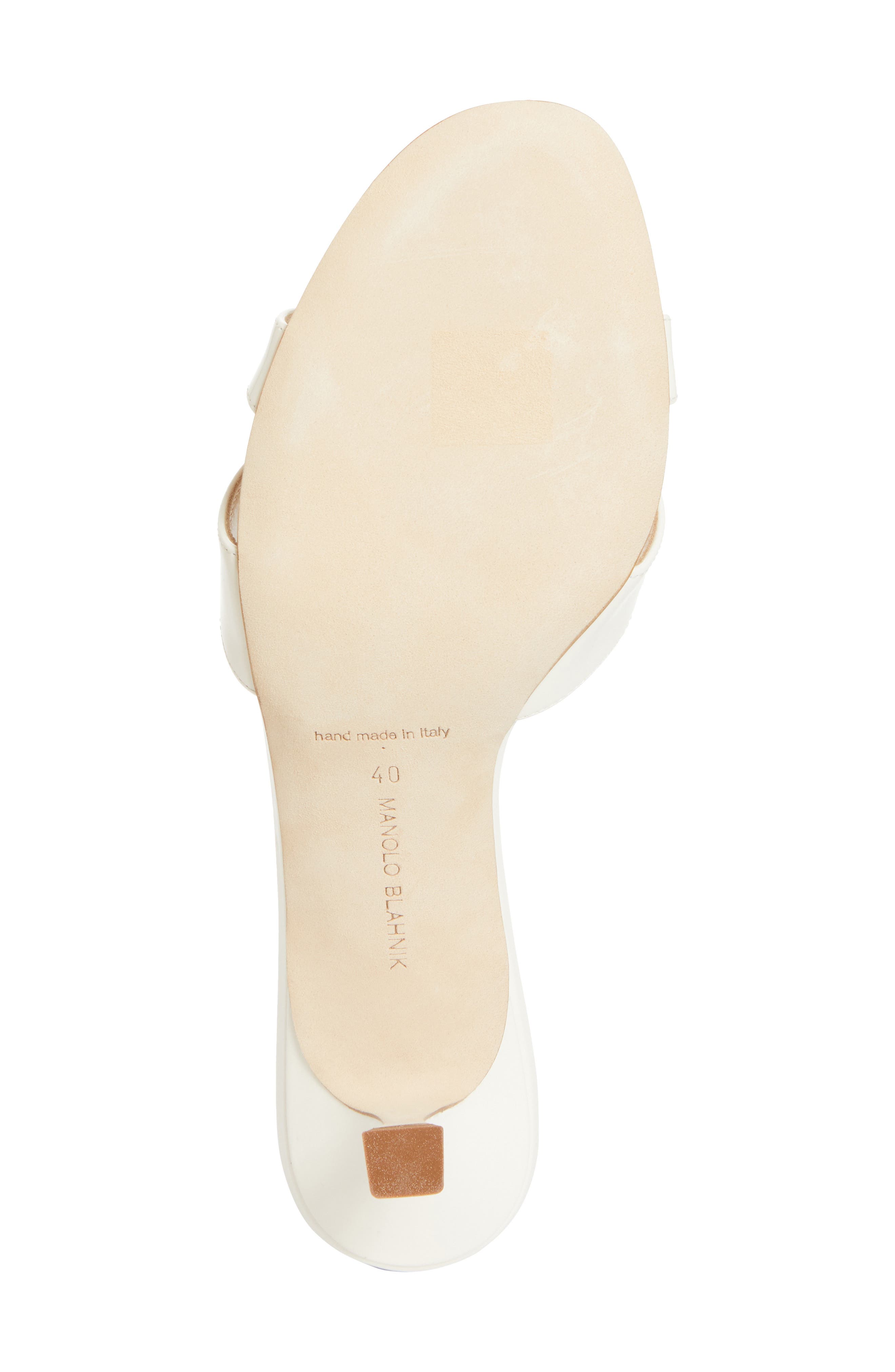 Manolo Blahnik Callamu Kitten Heel Slide Sandal, Alternate, color, 