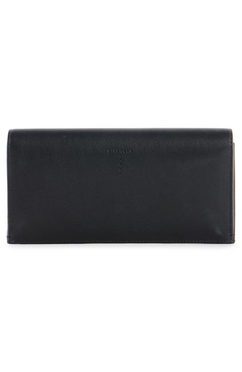 Givenchy Day Grained Leather Continental Wallet In Black