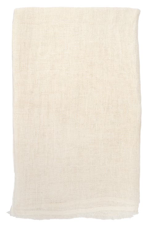 River Oversize Linen Throw Blanket