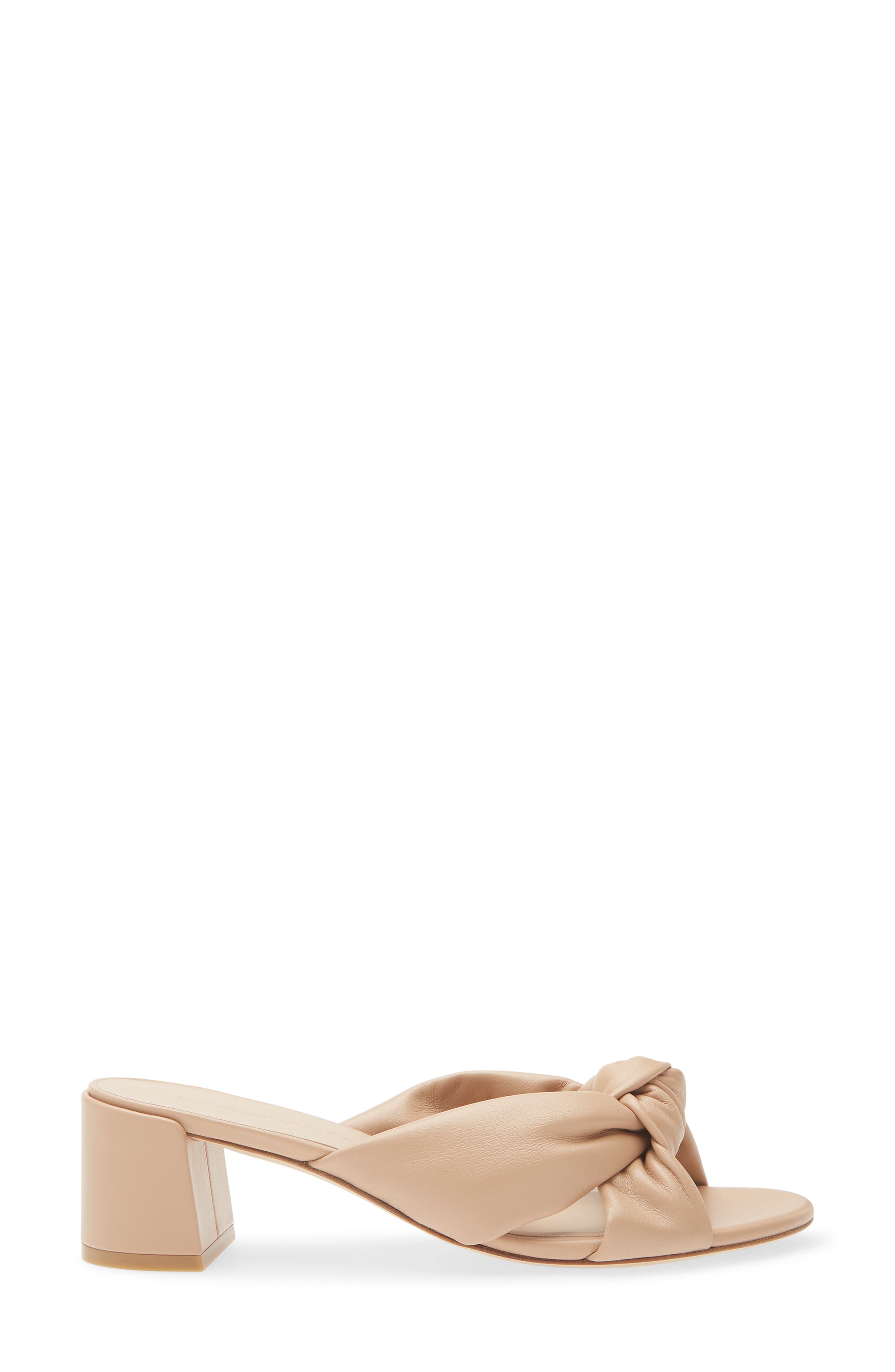 Stuart Weitzman Soplaya Block Slide 50, Alternate, color, Adobe