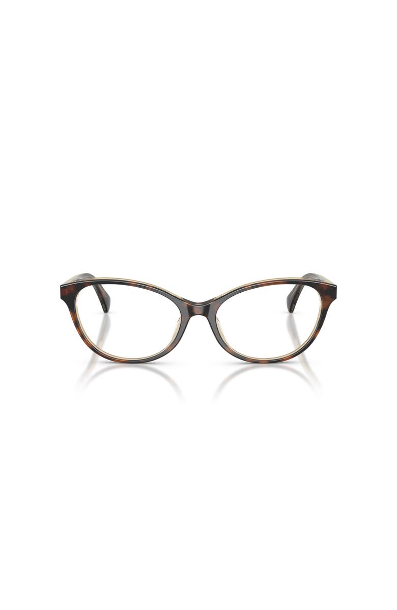 RALPH 53mm Oval optical glasses, Alternate, color, Tortoise