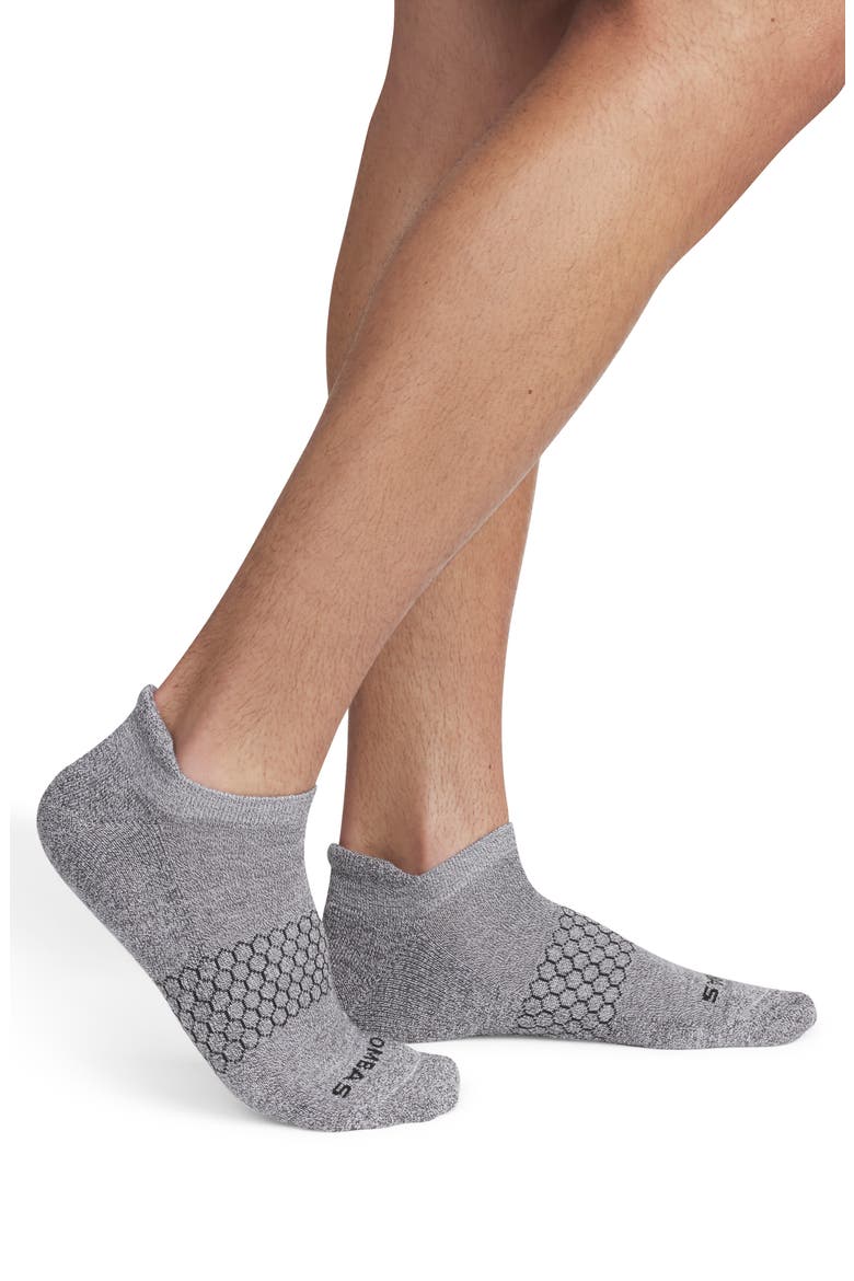 Marled Ankle Socks, Alternate, color, CHARCOAL