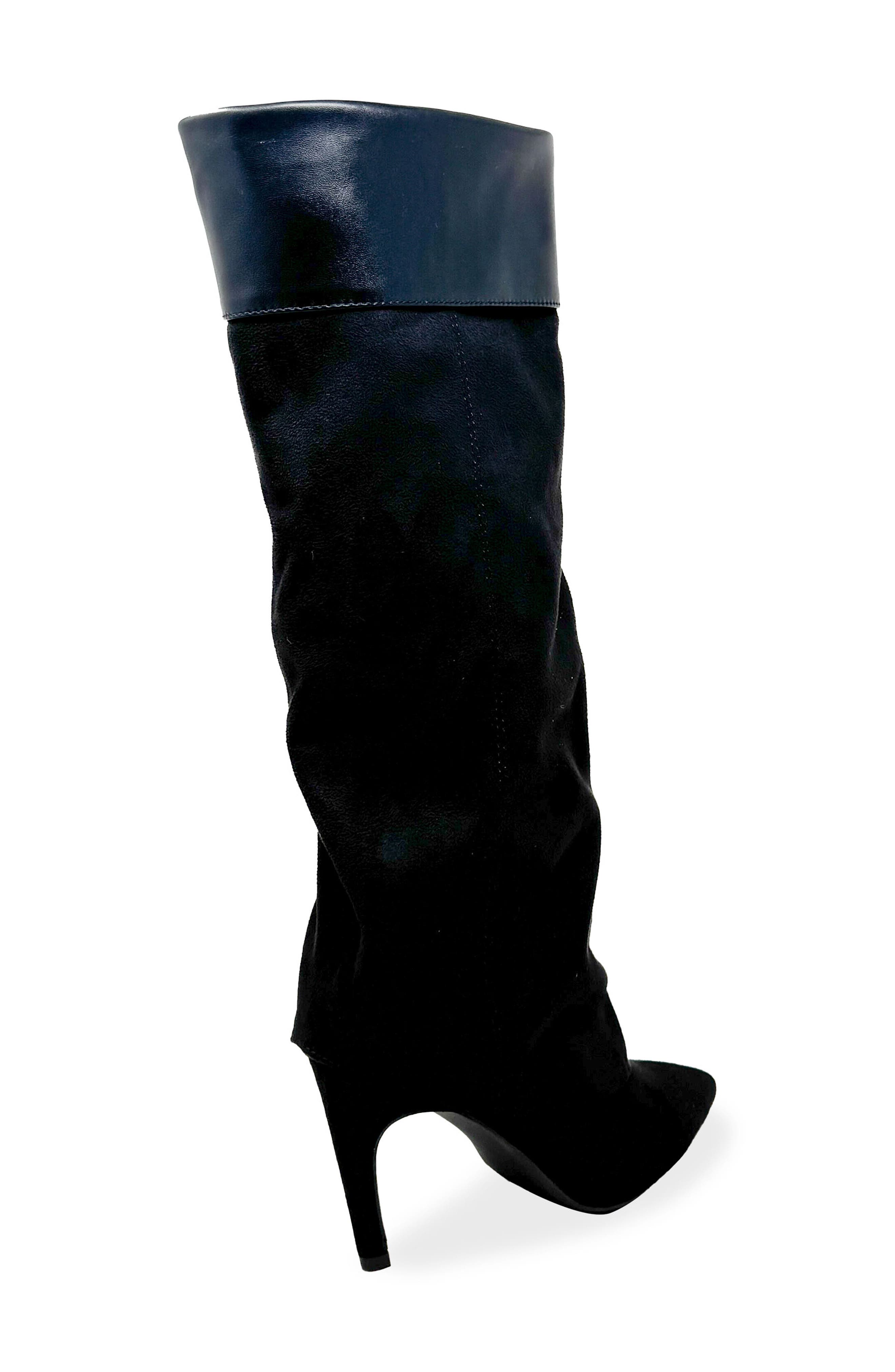 CHASE AND CHLOE Slouch Boot, Alternate, color, Black