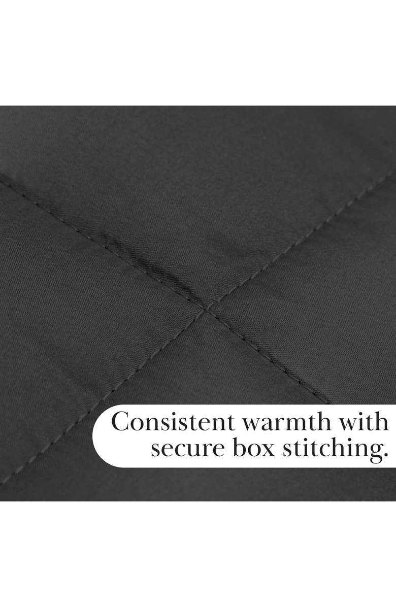 SOUTHSHORE FINE LINENS Vilano Down Alternative Comforter, Alternate, color, Black