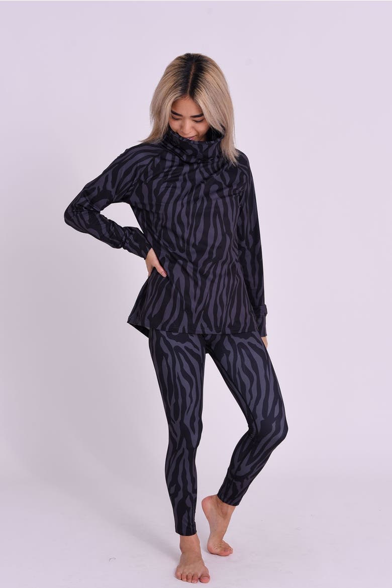 Baselayer Leggings  - Black Tiger Women's, Alternate, color, Black