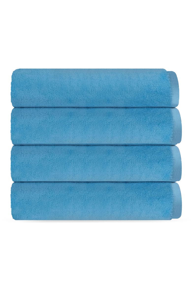 Puresoft 4-Piece Turkish Cotton Bath Towel Set, Main, color, SEAGLASS