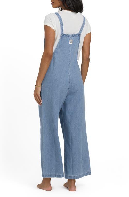 Billabong Pacific Time Denim Overalls In Blue