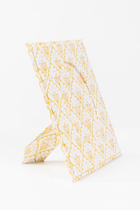 Blockprint Tulip Picture Frame - 4x6