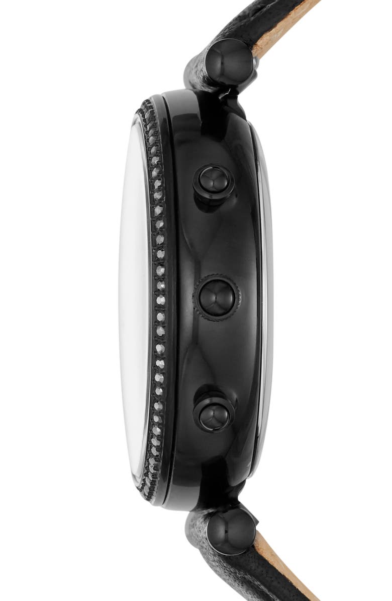 Fossil Q Carlie Hybrid Leather Strap Smart Watch, 36mm, Alternate, color,