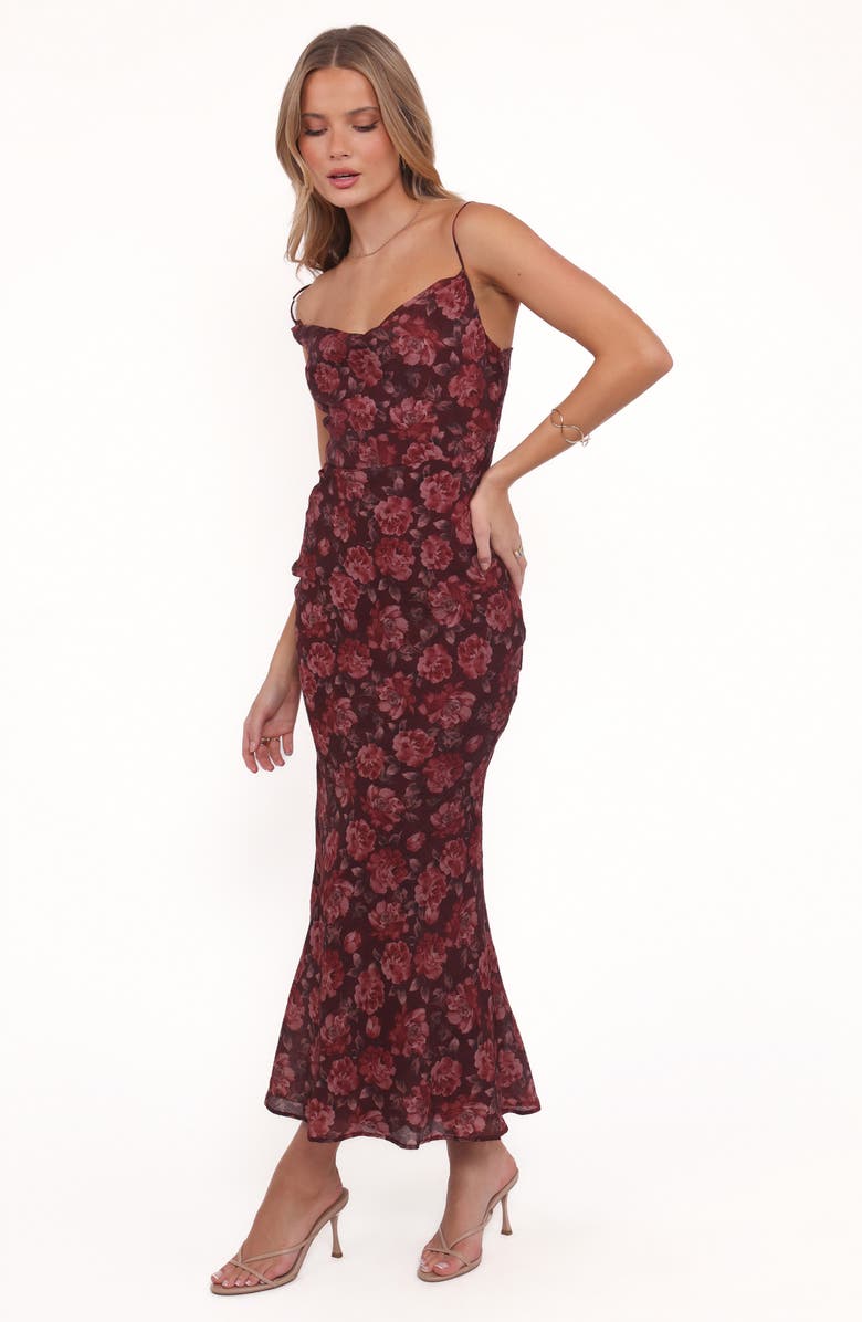 Petal & Pup Esmeralda Floral Print Slipdress, Alternate, color, Pink Floral