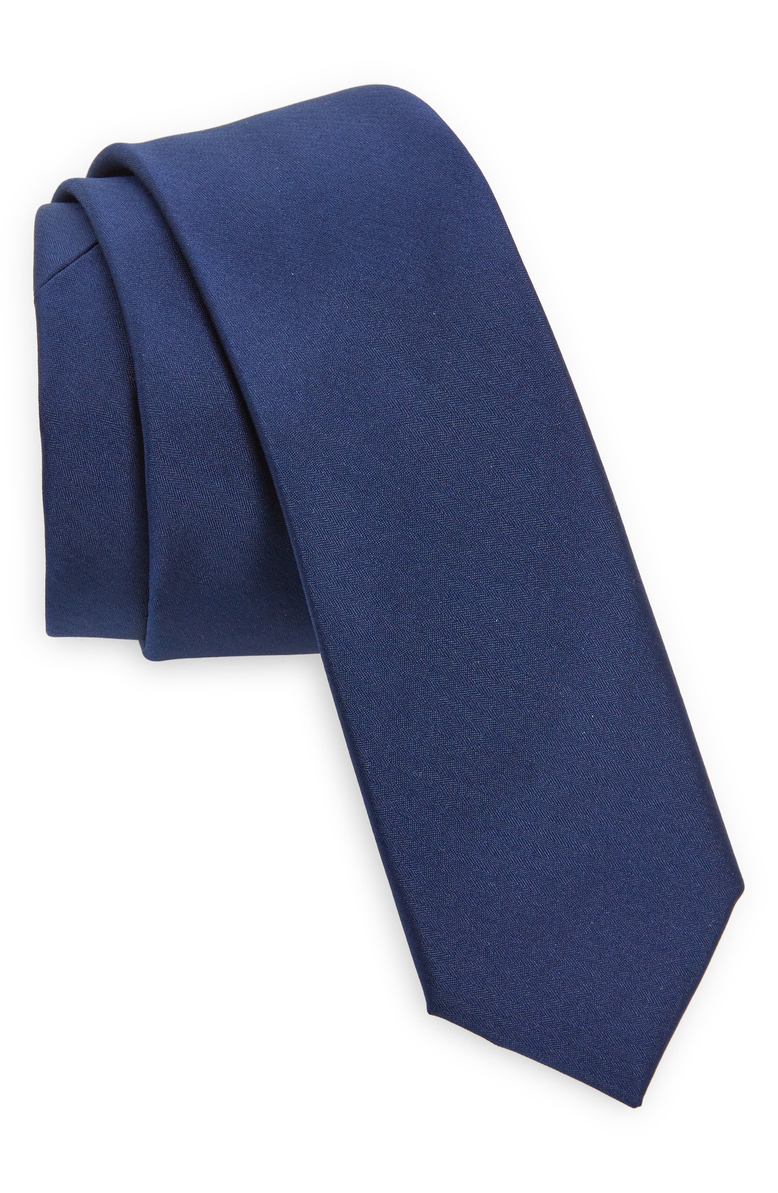 NAVY UGO SATIN