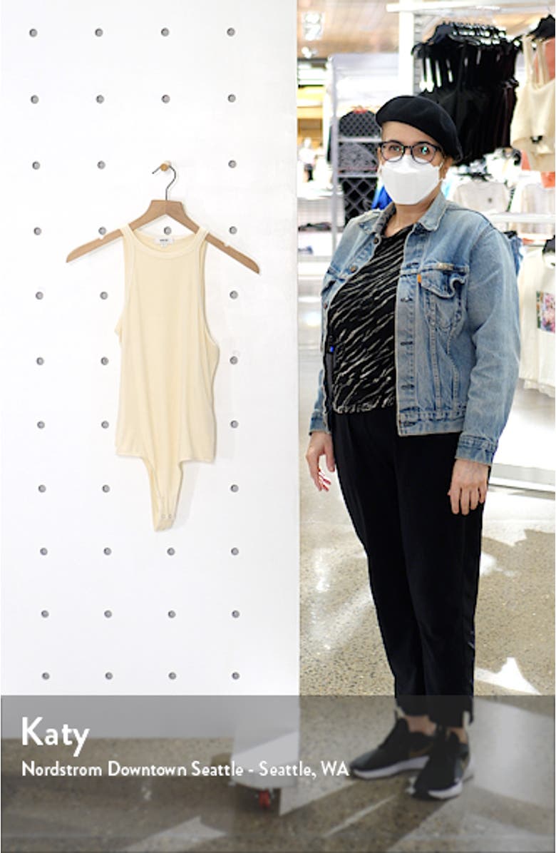 Rianne Rib Racerback Tank Bodysuit, sales video thumbnail