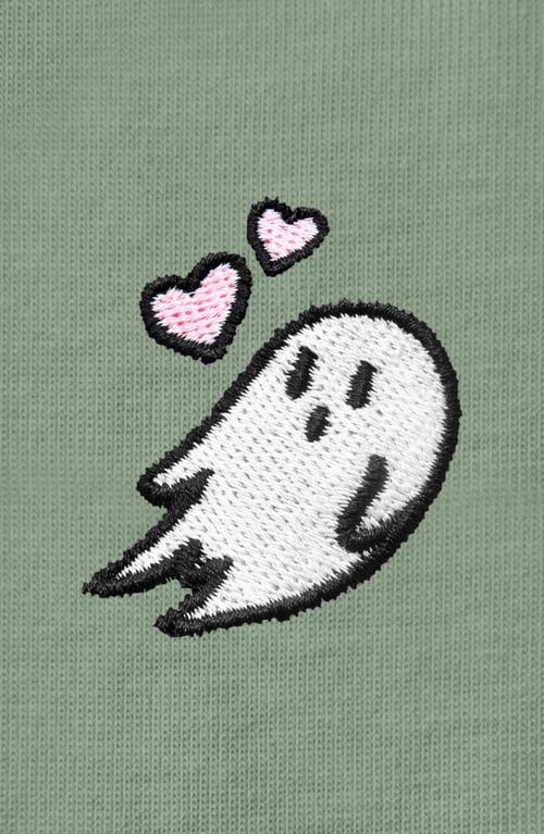 Dalix Heartly Ghost Tee In Sage