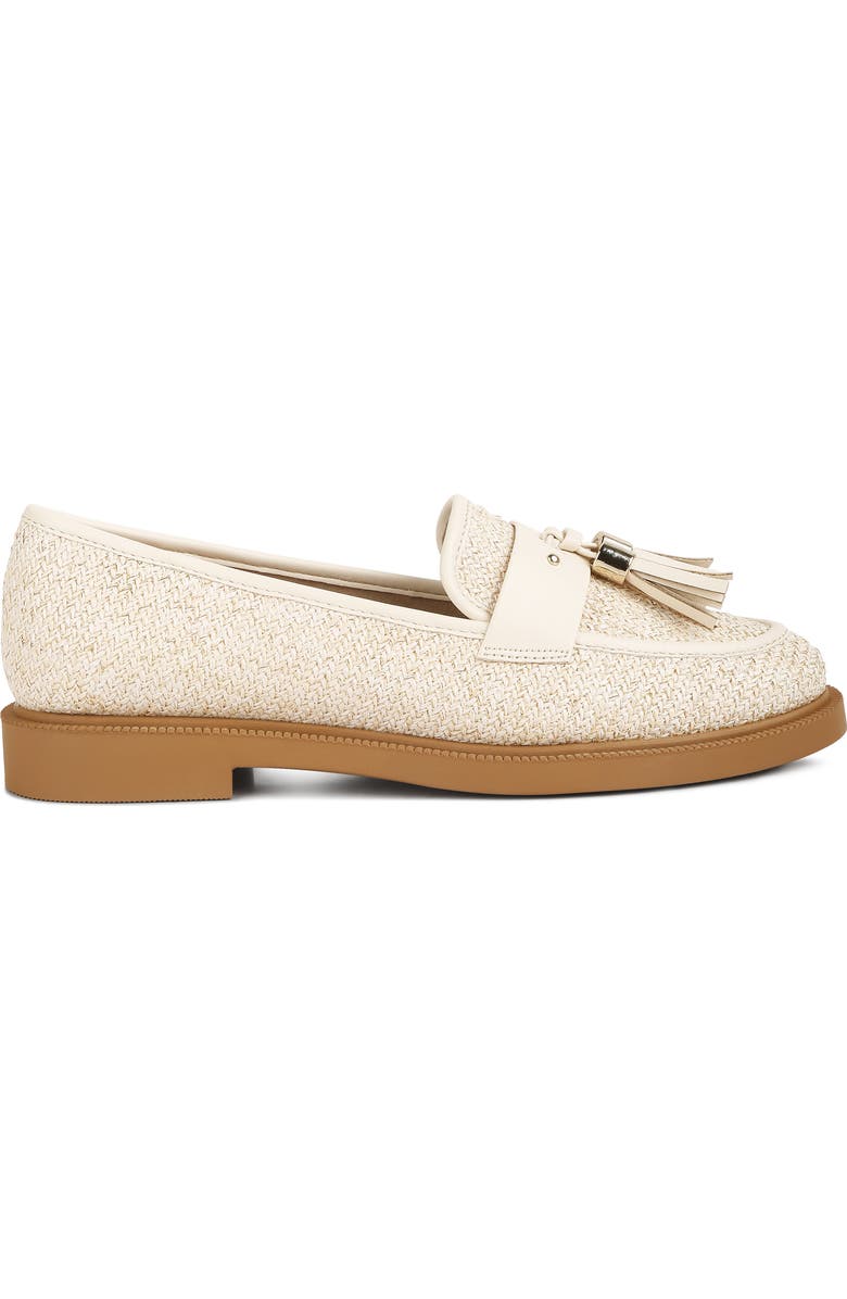 LONDON RAG Foxford Tassel Raffia Loafer, Alternate, color, Cream