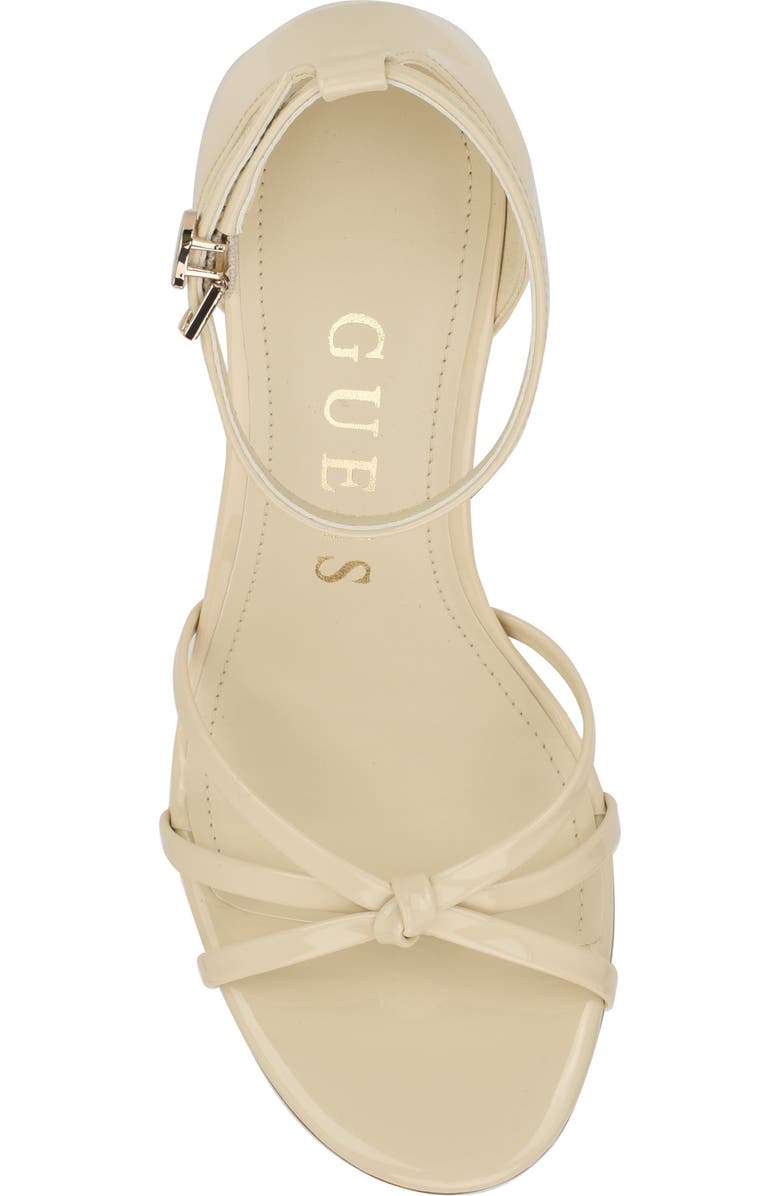 GUESS Spring Ankle Strap Sandal, Alternate, color, Ivory
