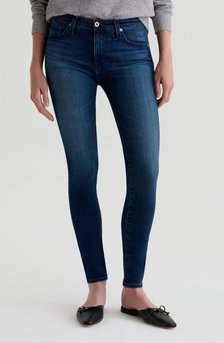 AG Farrah Mid Rise Skinny Jeans, Main, color, Epilogue