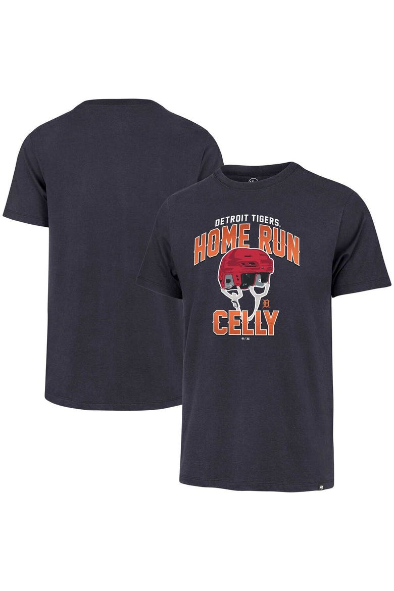 Men's '47  Navy Detroit Tigers HR Celebration T-Shirt, Main, color, Navy
