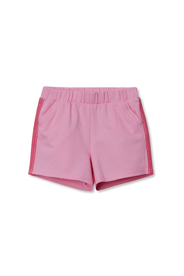 Girls French Terry Pull On Shorts, Main, color, Prism Pink