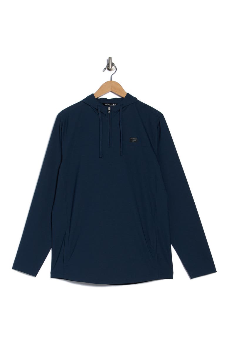 Topflight Half Zip Hoodie, Alternate, color, INSIGNIA