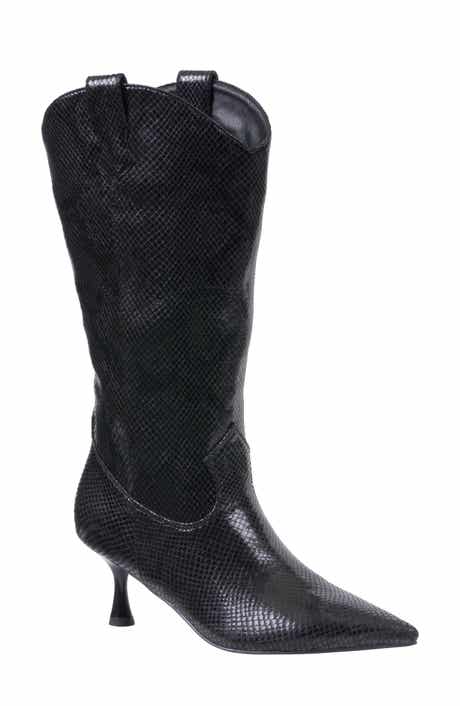 GOOD CHOICE NEW YORK Thalia Kitten Heel Tall Boot