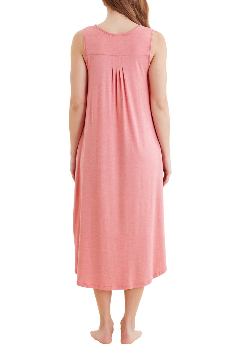 Papinelle Kate Soft Pleat Tencel<sup>®</sup> Modal Maxi Sleep Dress, Alternate, color, 