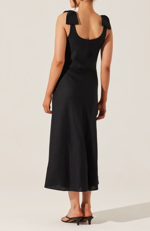 Astr The Label Kateleya Bow Strap Dress In Black