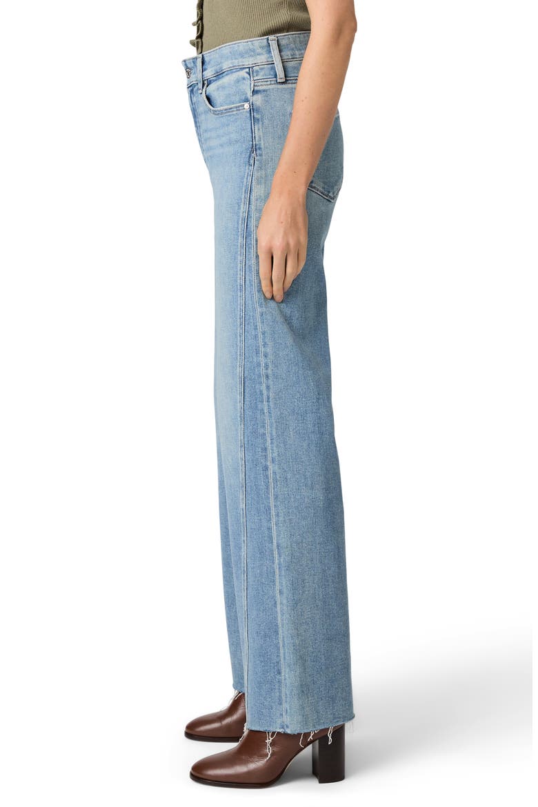 Anessa Raw Hem High Waist Wide Leg Jeans, Alternate, color, EXPLORER