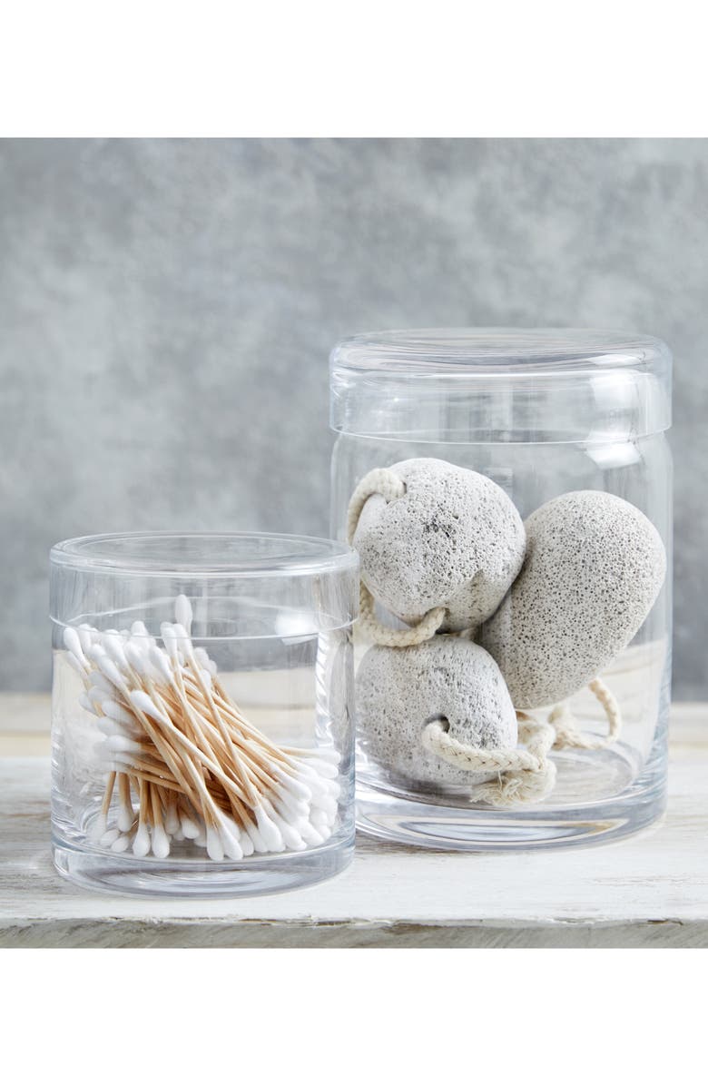 The White Company Large Glass Storage Jar, Alternate, color,