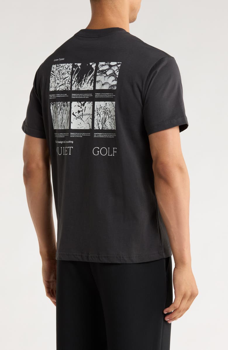 Quiet Golf Grass Types Cotton T-Shirt, Alternate, color, Black