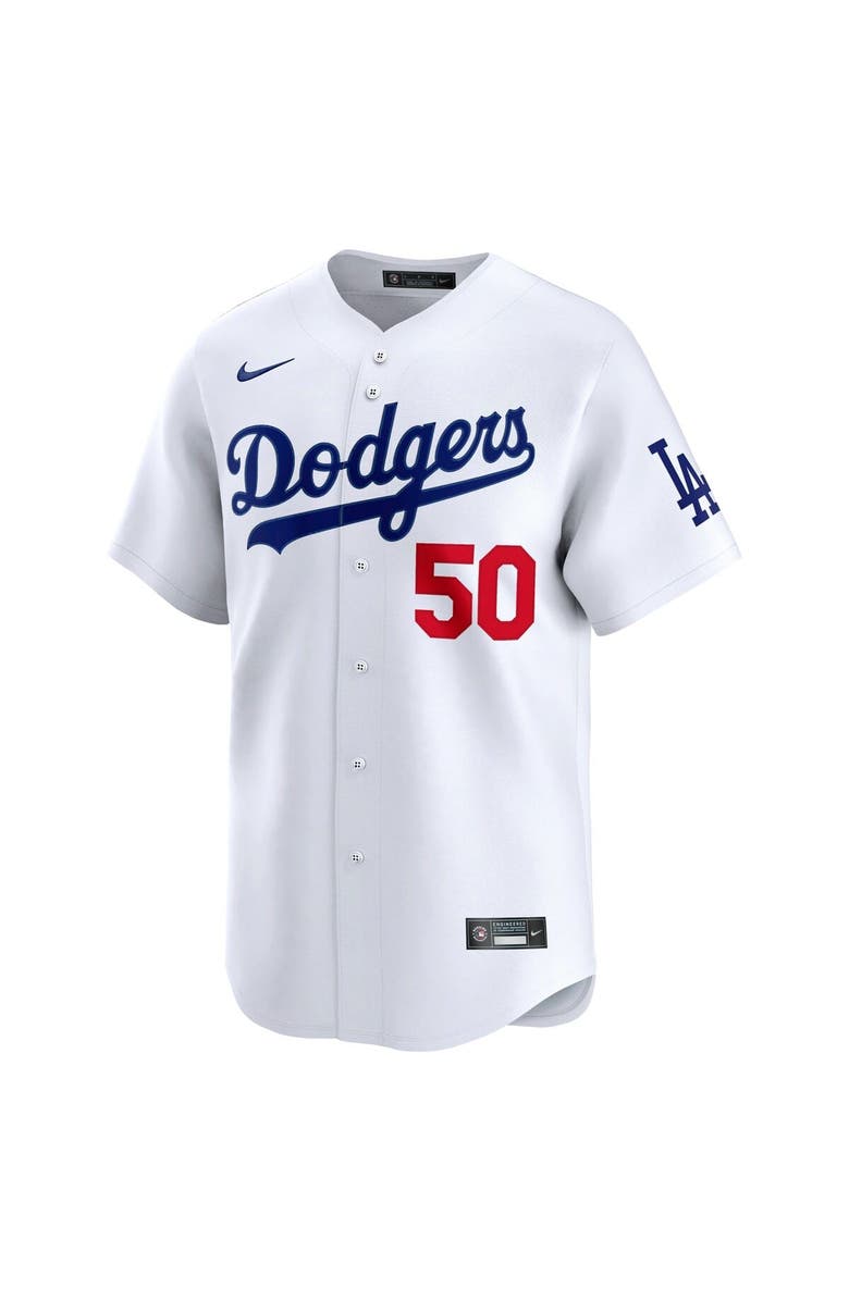 Nike Men's Nike Mookie Betts White Los Angeles Dodgers Home Limited Player Jersey, Alternate, color, 