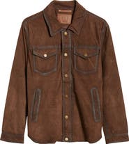 Frye Suede Trucker Jacket
