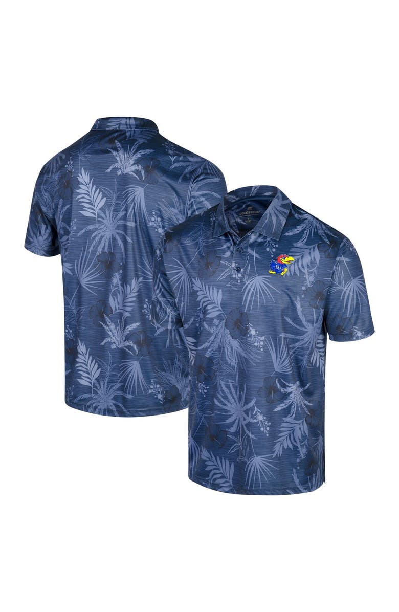COLOSSEUM Men's Colosseum Royal Kansas Jayhawks Big & Tall Palms Polo, Main, color,
