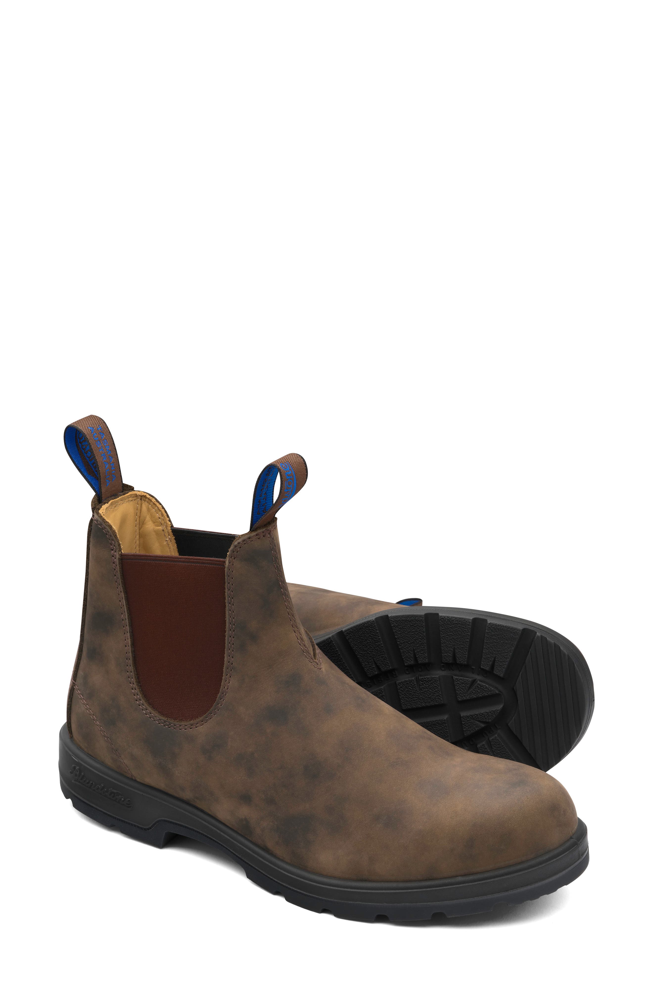 Thermal Waterproof Genuine Shearling Lined Chelsea Boot, Alternate, color, RUSTIC BROWN