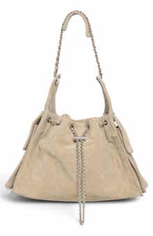Valeria Quilted Leather Bucket Bag
