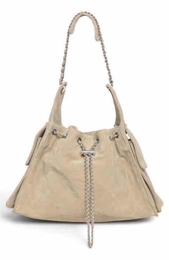 Valeria Quilted Leather Bucket Bag
