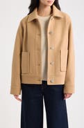 CeCe Jewel Button Flannel Jacket