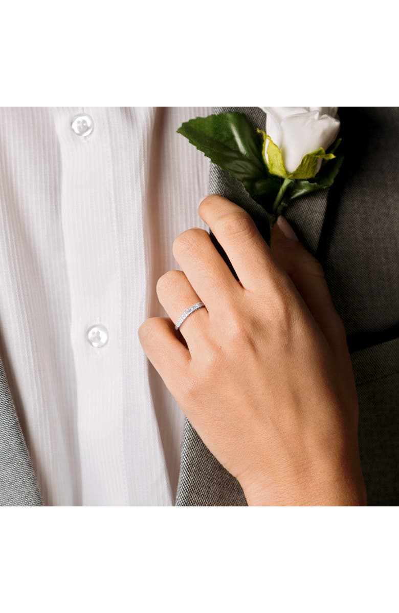 Julianna B. Diamond Heart Anniversary Band Ring 10K, Alternate, color, 10K White Gold