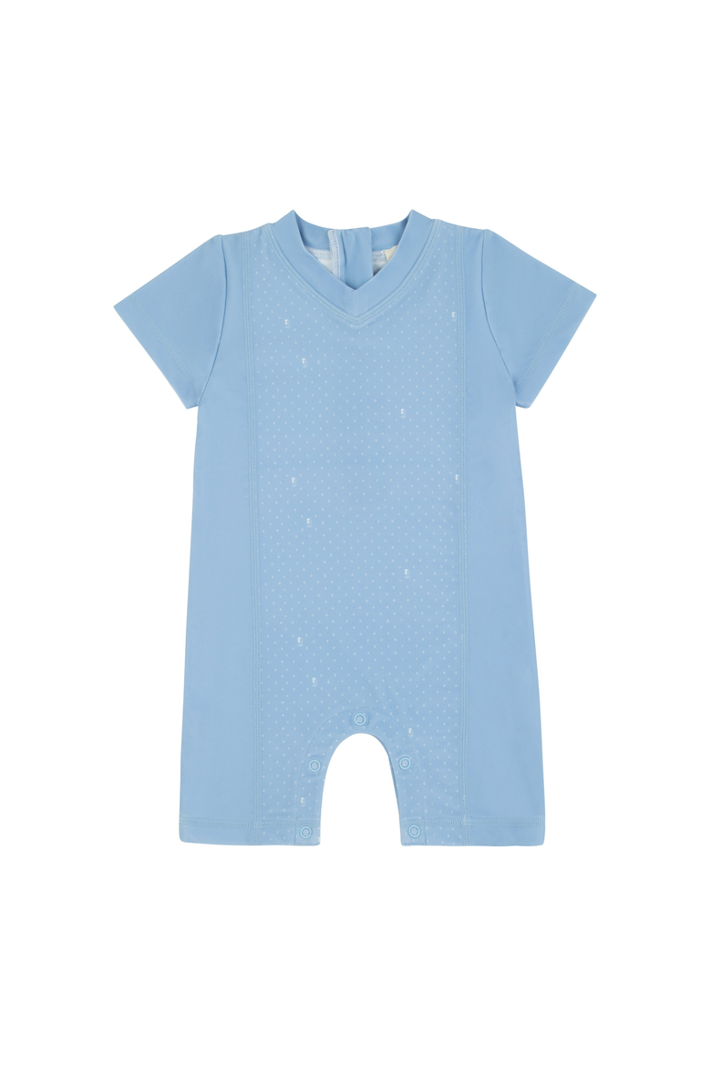Emblem One Piece Swimsuit, Main, color, Blue