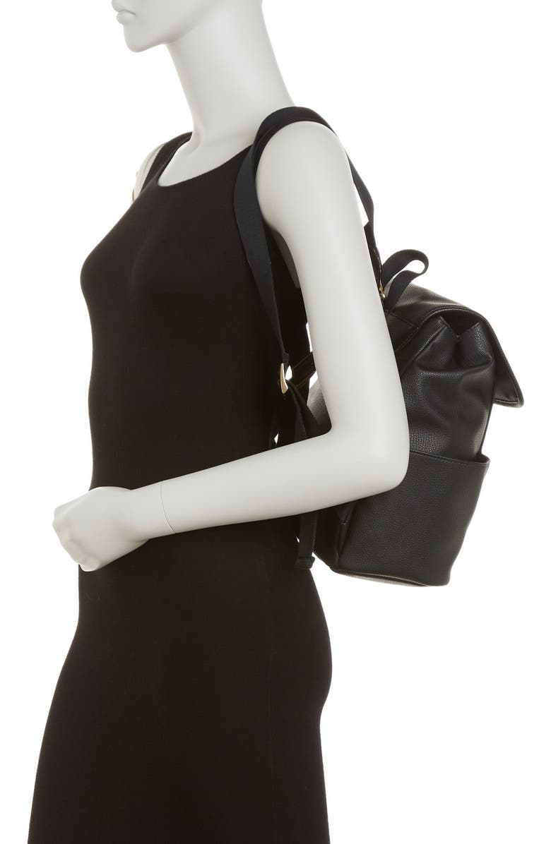 Tommy Hilfiger Layla II Flap Pebbled Backpack, Alternate, color,