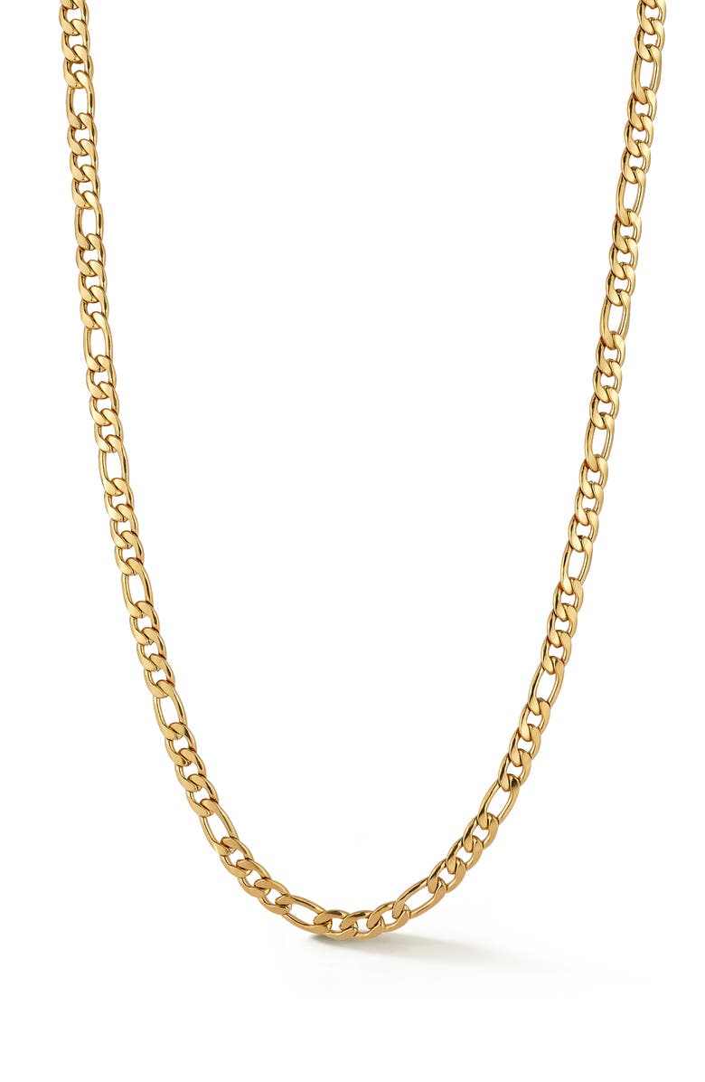 Yield of Men Men's 6mm Figaro Chain Necklace, Main, color, Gold