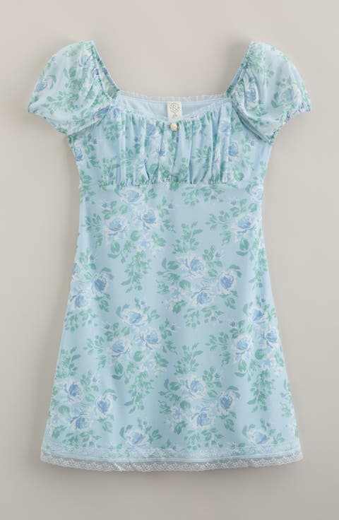 Kids' Puff Sleeve Dress Dress (Big Kid)