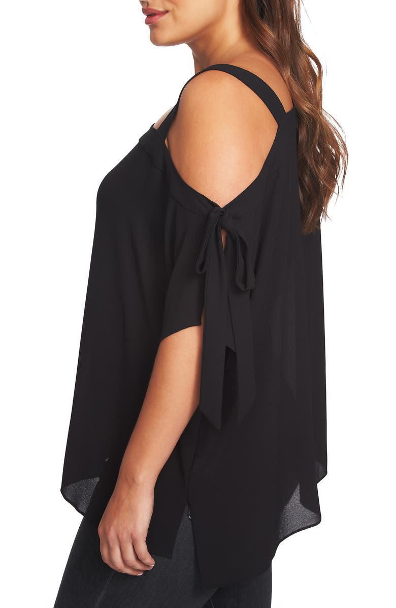 1.STATE One-Shoulder Tie Sleeve Blouse, Alternate, color, 