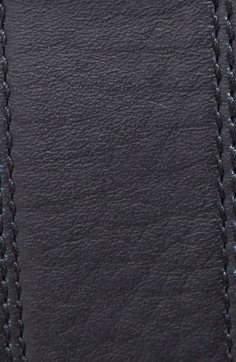 Shinola Double Stitch Leather Belt, Alternate, color, 