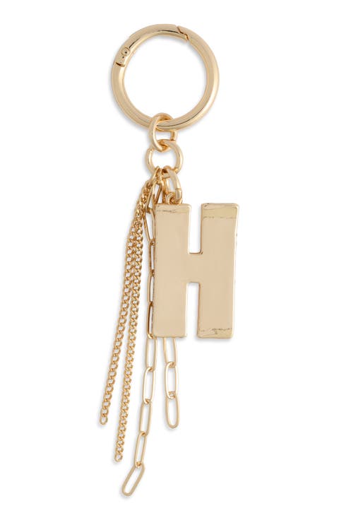 Pave Edge Initial Bag Charm