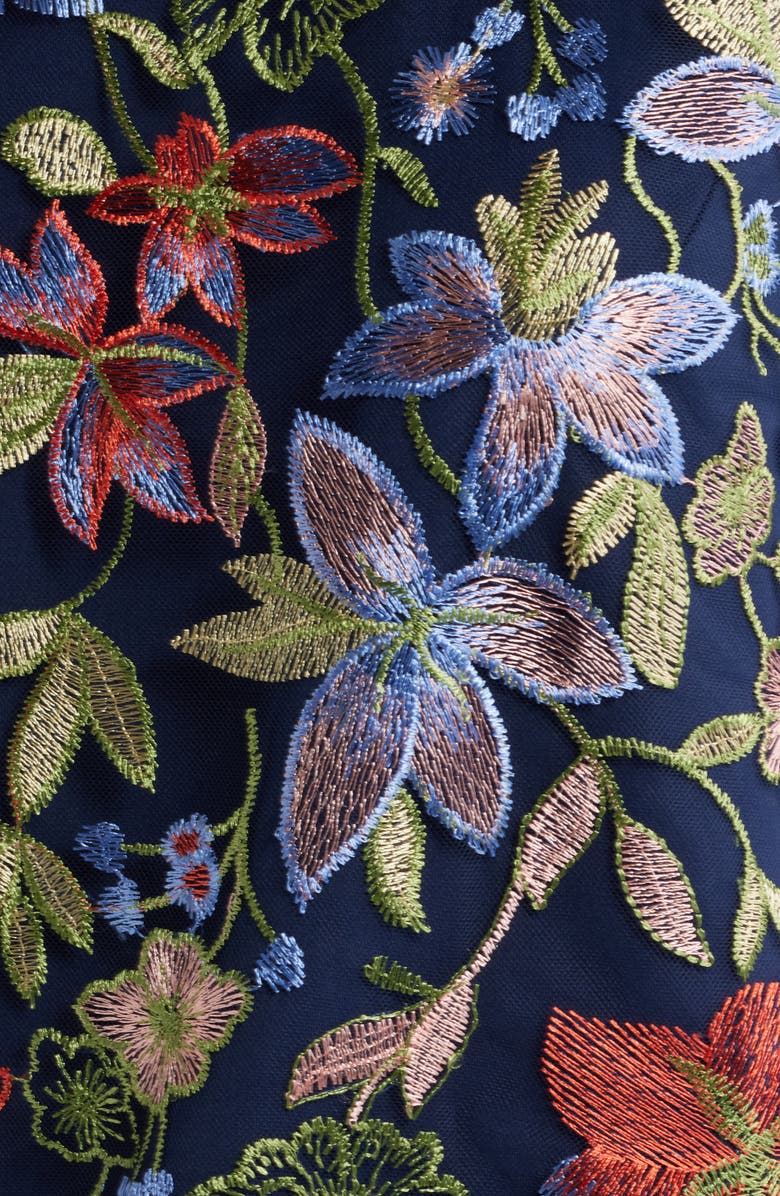 Anne Klein Embroidered Sleeveless Dress, Alternate, color, 