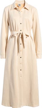AK ANNE KLEIN Belted Midi Shirtdress