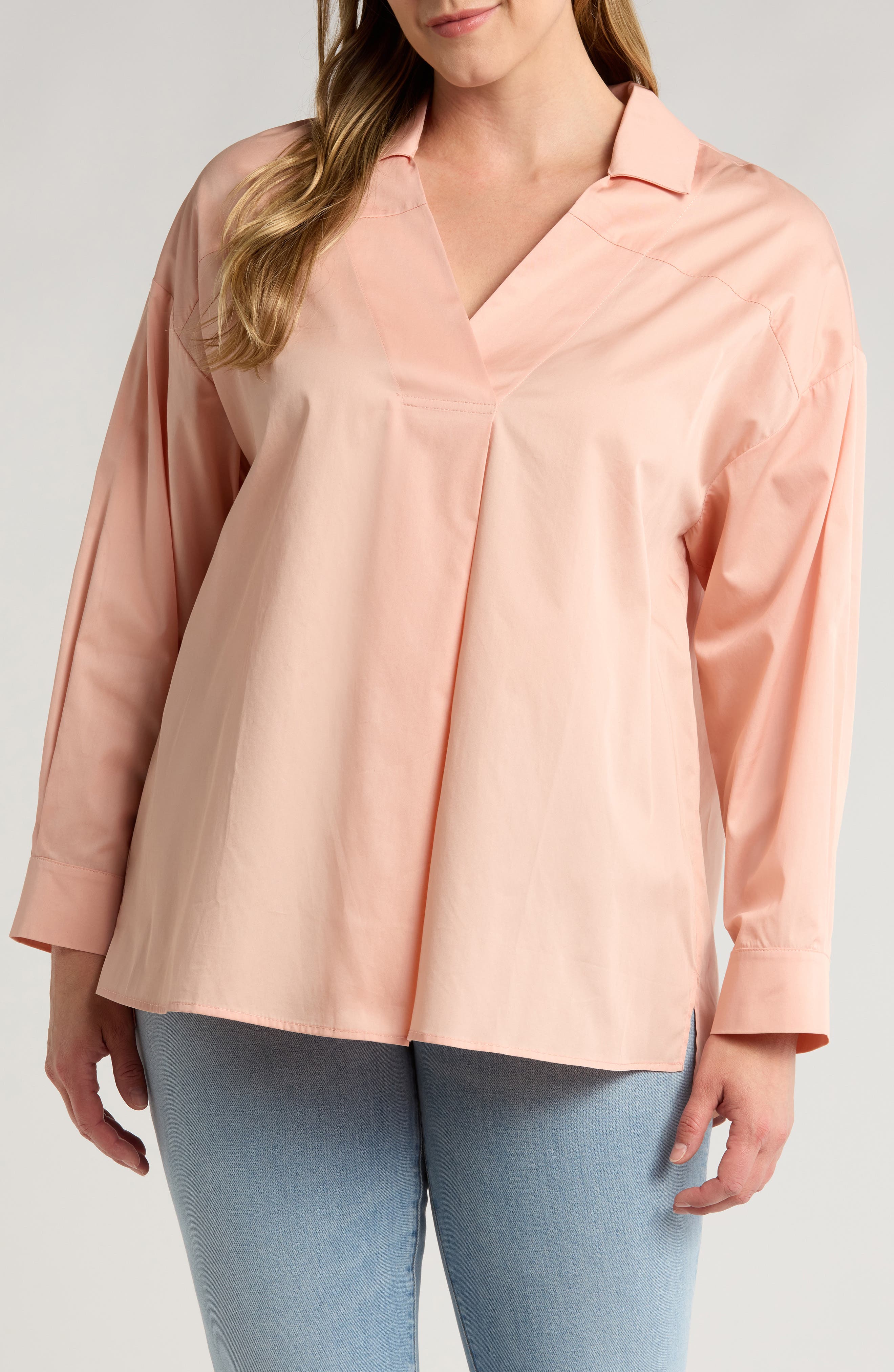 HARSHMAN Nyah Cotton Tunic Top in Rose Cloud 