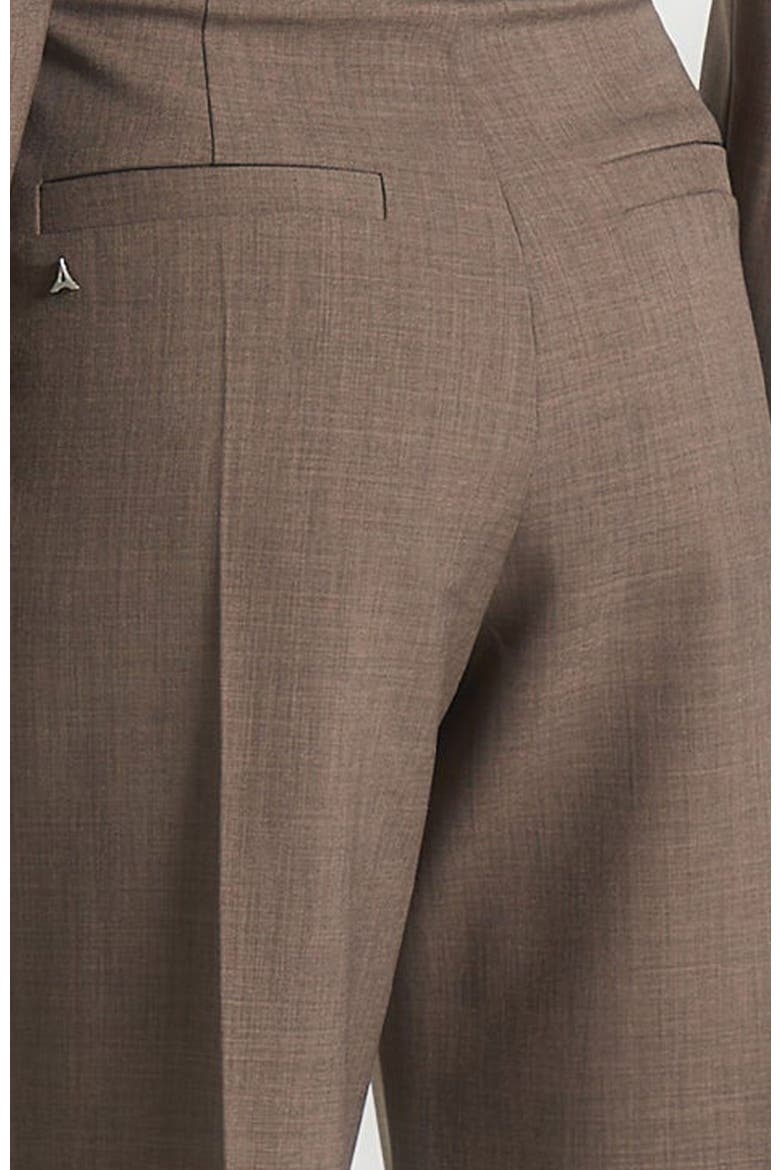 Dina Asymmetric Tailored Cropped Blazer, Alternate, color, Dark Taupe