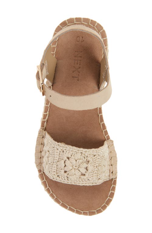 Next Kids' Woven Strap Sandal In Neutral