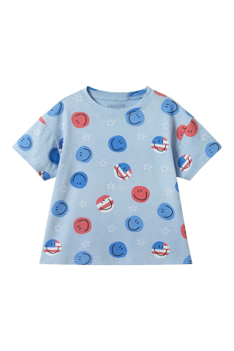 Kids' Graphic Cotton Blend T-Shirt, Main, color, LIGHT BLUE